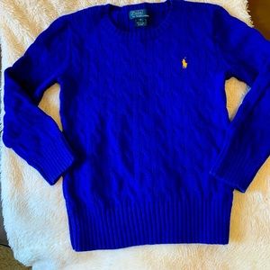 Blue RL sweater for kids size 6